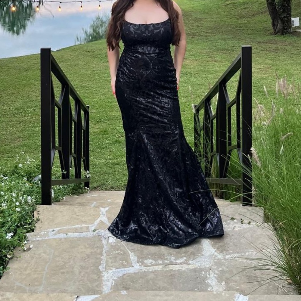 Black long dress size M